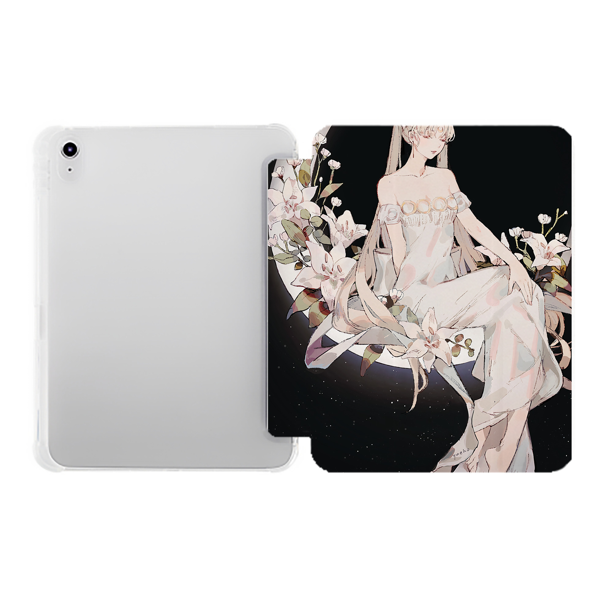 （画像用） 美少女戦士セーラームーン Sailor Moon IPad ケース ペン収納付き 三つ折りスタンド PUレザー×シリコン 対応機種9.5/10.5/10.9インチ